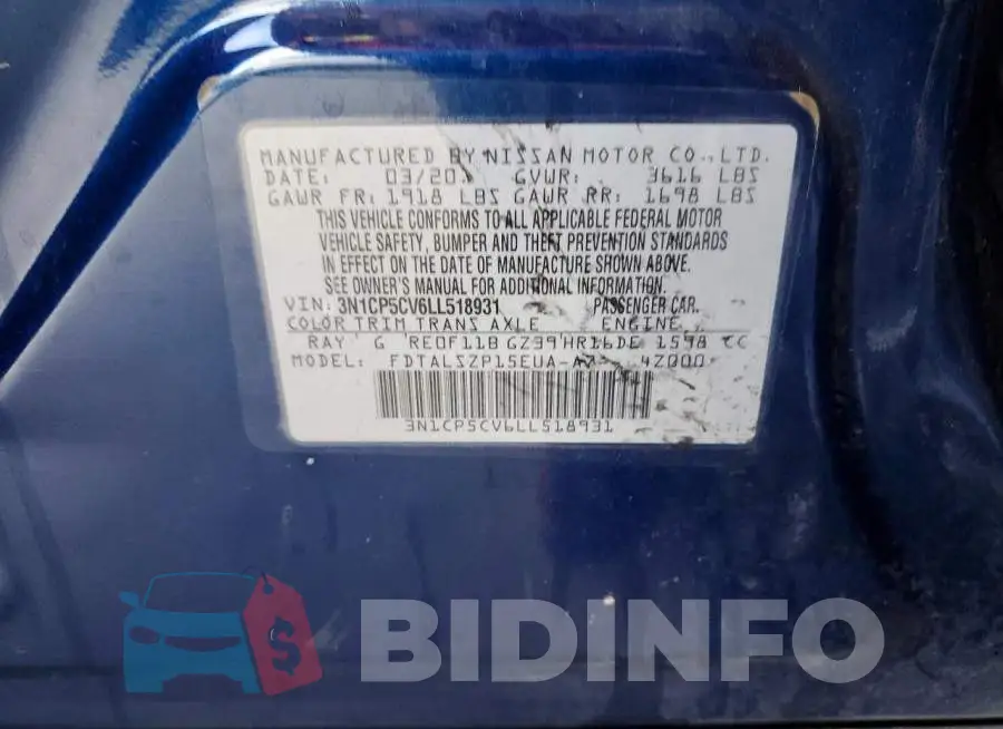 3N1CP5CV6LL518931 Photo# 13