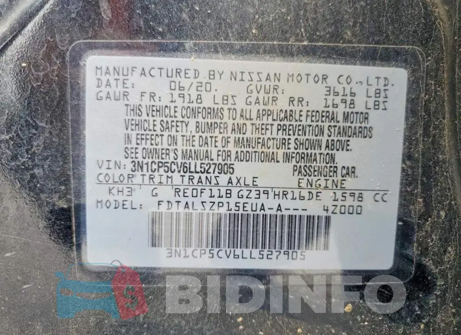3N1CP5CV6LL527905 Photo# 13