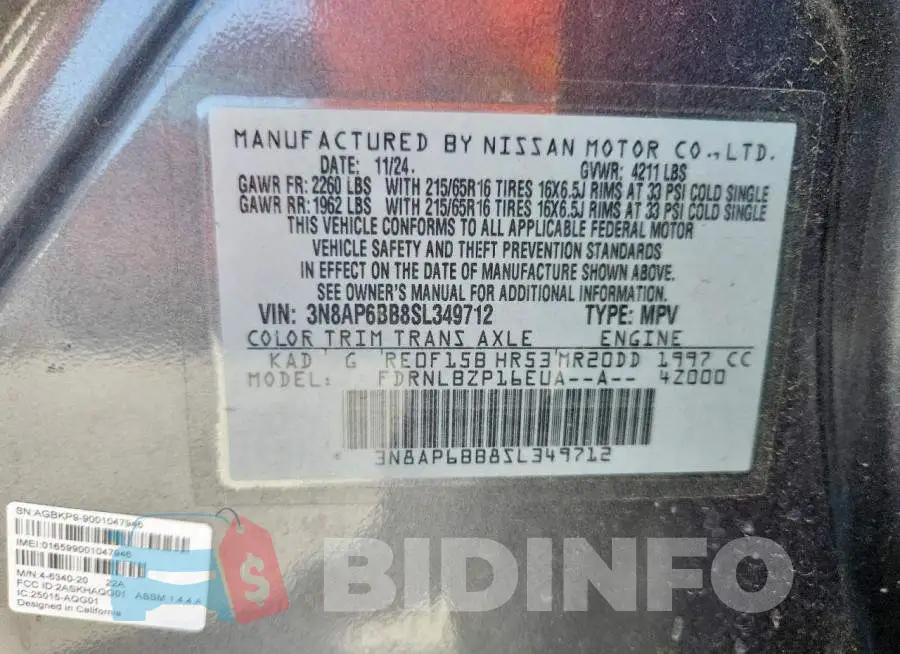 3N8AP6BB8SL349712 Photo# 13