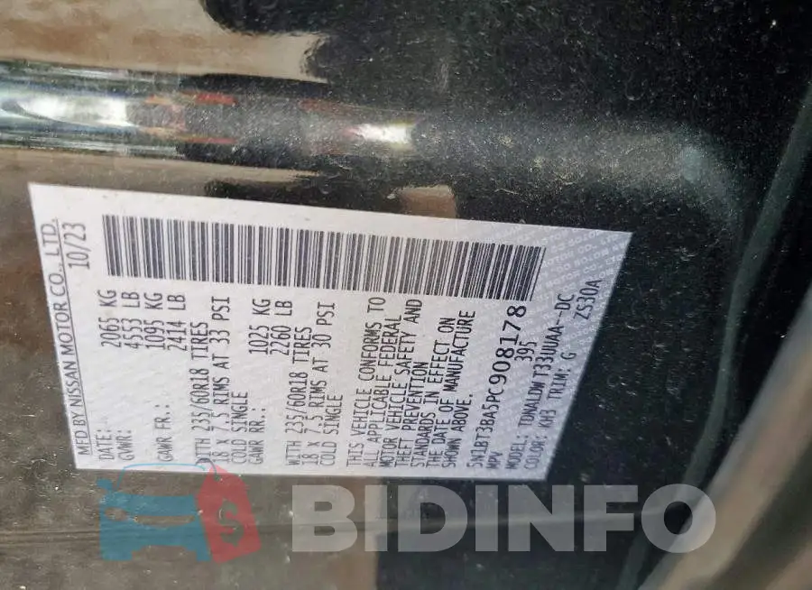 5N1BT3BA5PC908178 Photo# 13