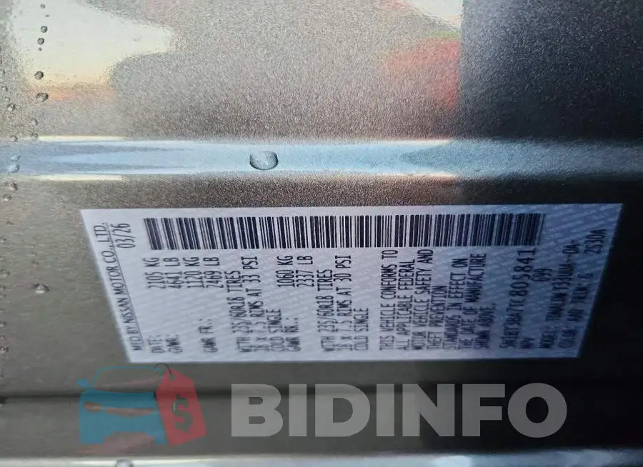 5N1BT3BA7TC805841 Photo# 14