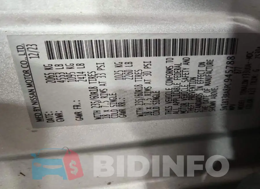 5N1BT3BA8PC945788 Photo# 13