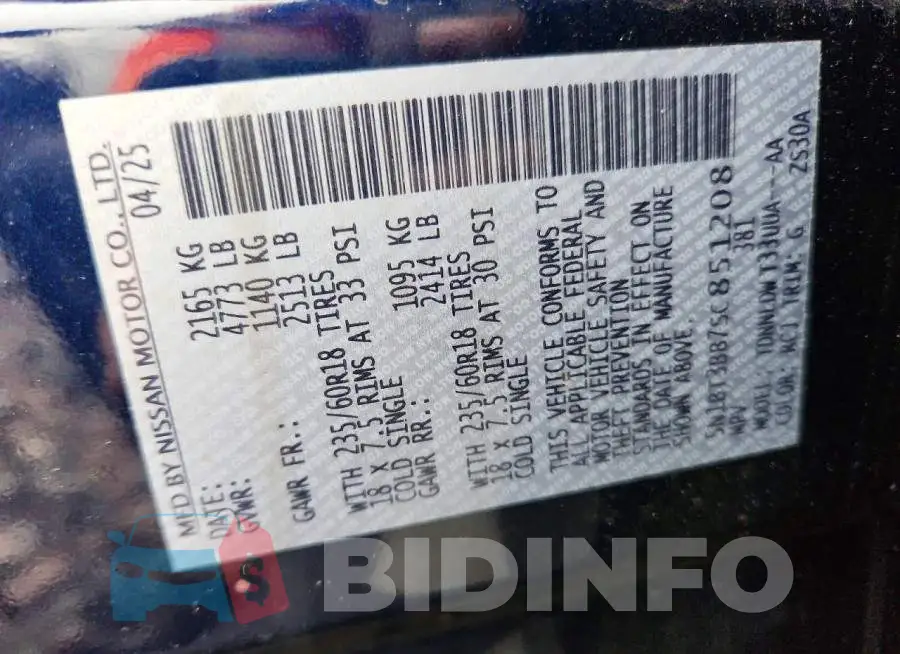 5N1BT3BB7SC851208 Photo# 12