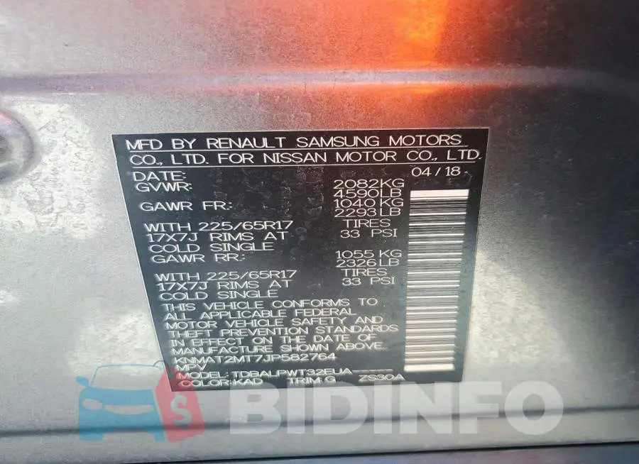 KNMAT2MT7JP582764 Photo# 14