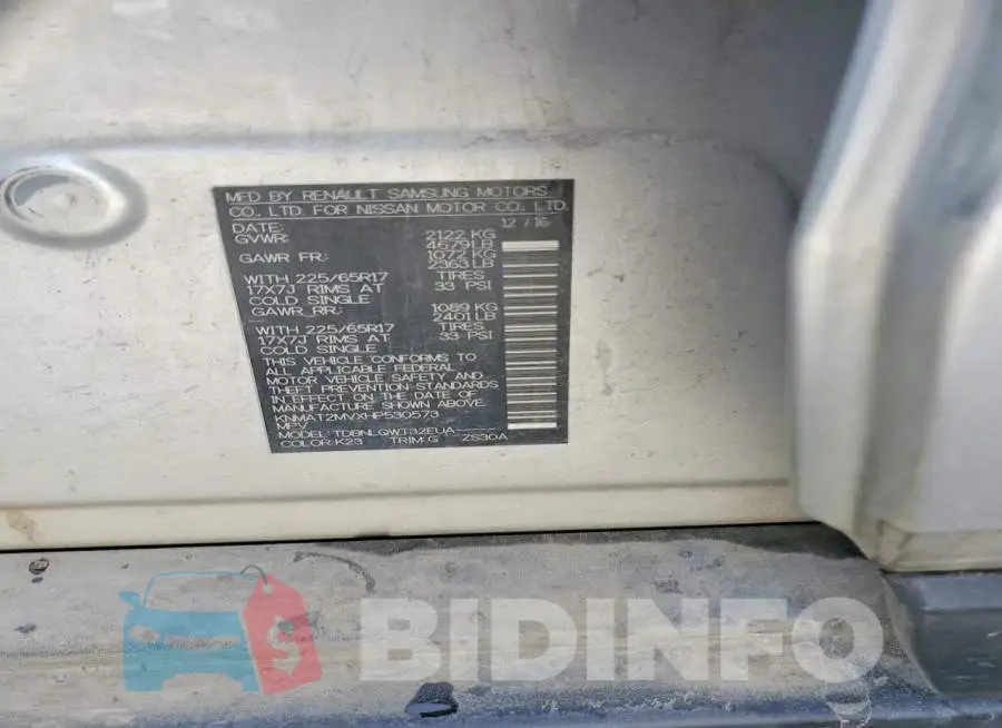 KNMAT2MVXHP530573 Photo# 13
