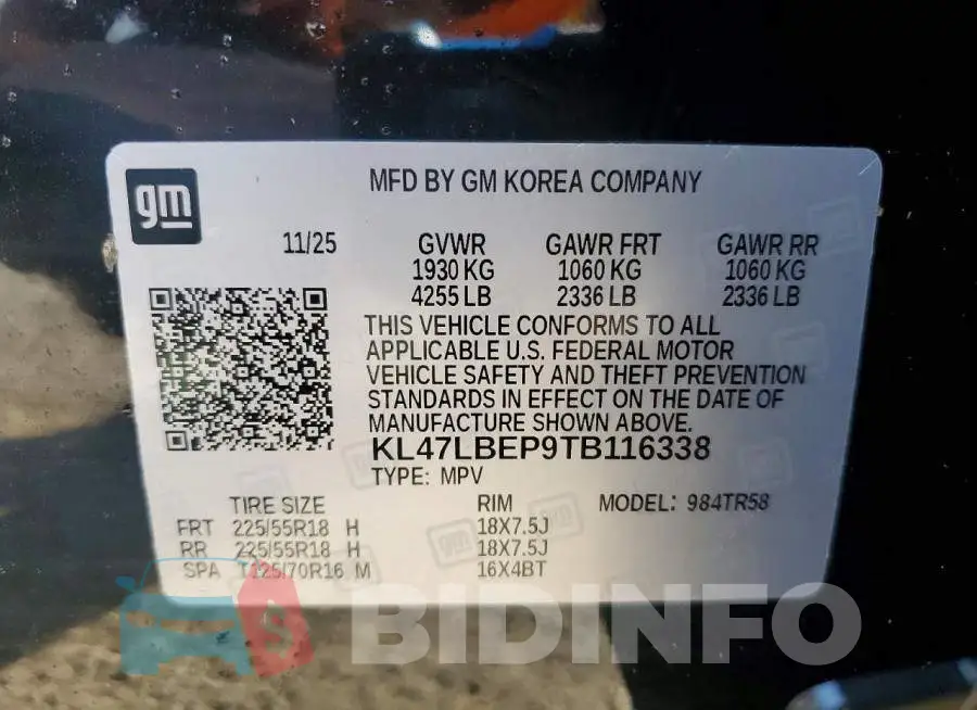KL47LBEP9TB116338 Photo# 13