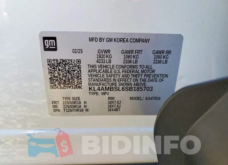 KL4AMBSL6SB185703 Photo# 13