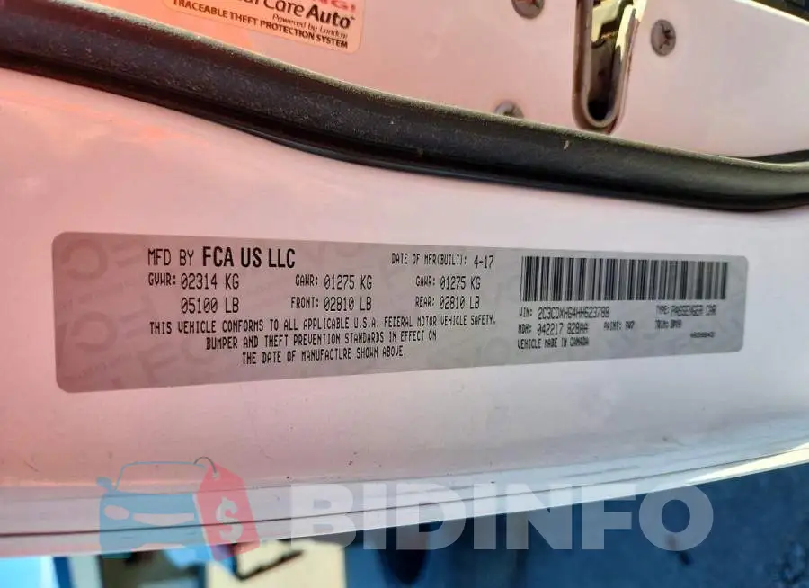 2C3CDXHG4HH623788 Photo# 12