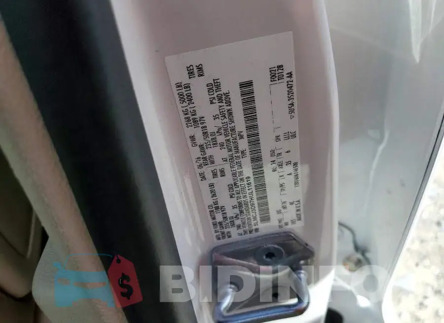 5LMCJ3D97HUL11619 Photo# 13