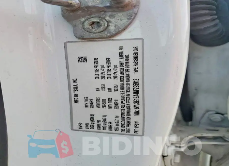 5YJ3E1EA4NF295912 Photo# 12