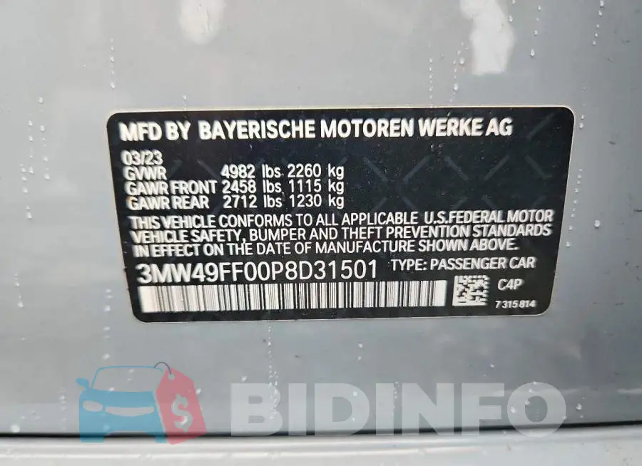 3MW49FF00P8D31501 Photo# 12