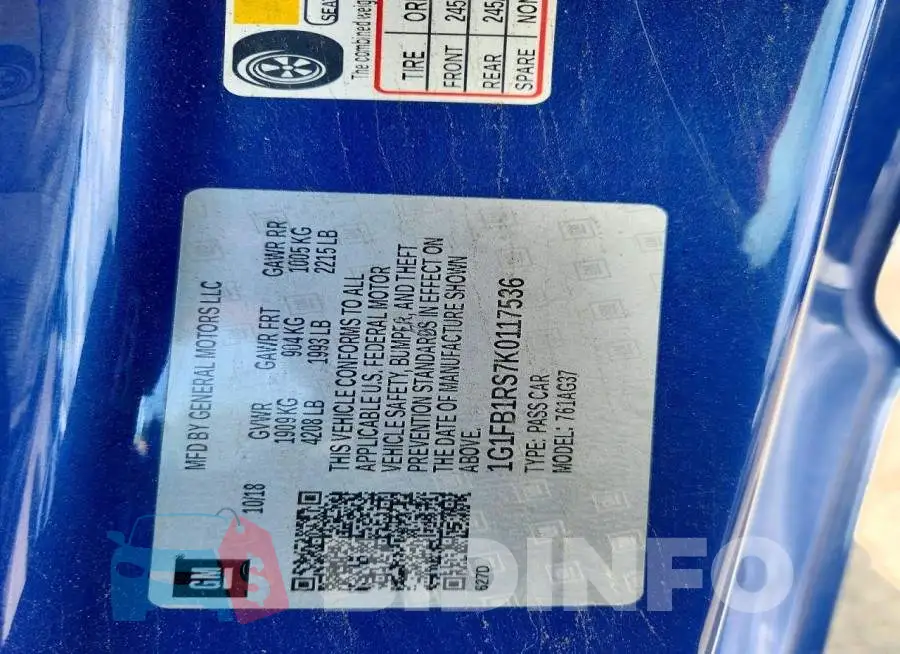 1G1FB1RS7K0117536 Photo# 12