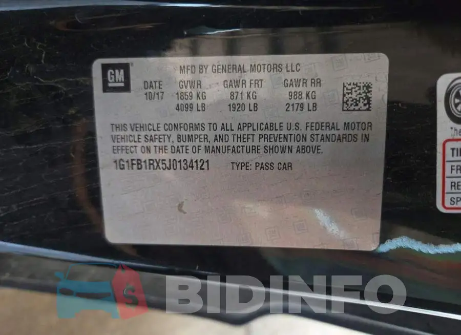 1G1FB1RX5J0134121 Photo# 12