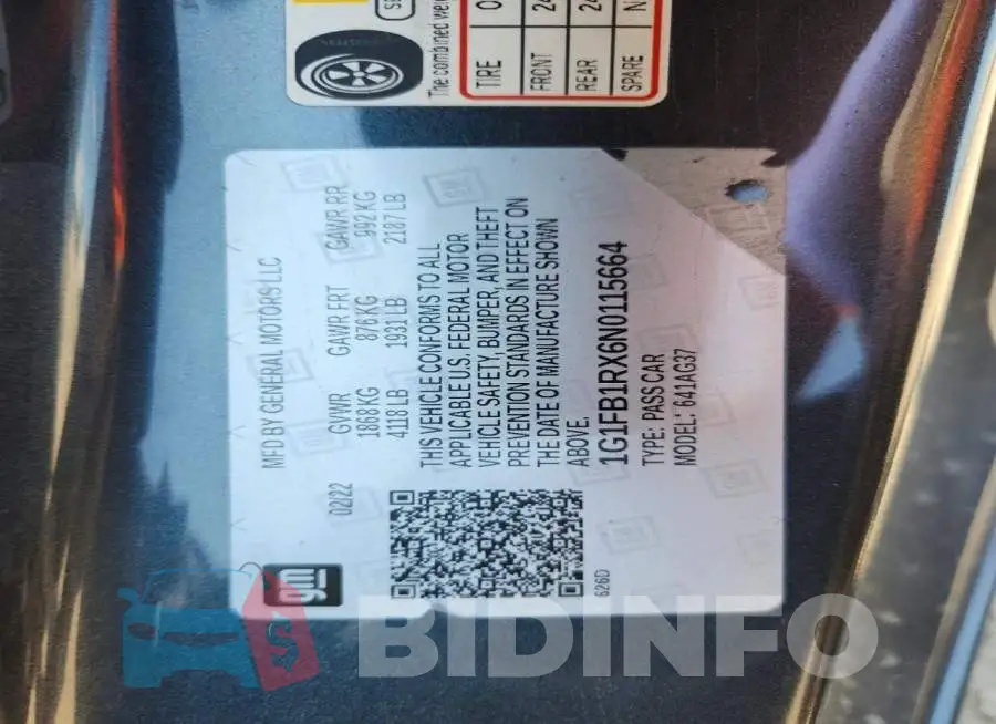 1G1FB1RX6N0115664 Photo# 12