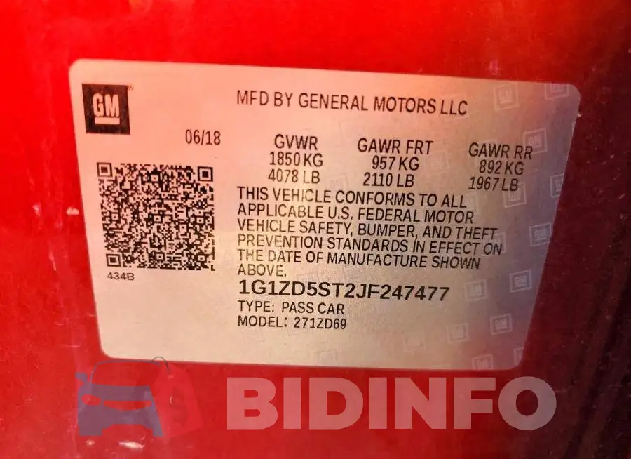 1G1ZD5ST2JF247477 Photo# 12