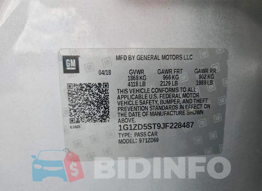 1G1ZD5ST9JF228487 Photo# 12