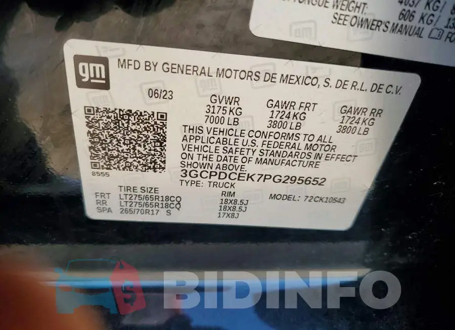 3GCPDCEK7PG295652 Photo# 12