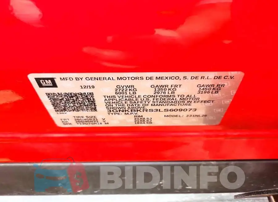 3GNKBKRS3LS609073 Photo# 13