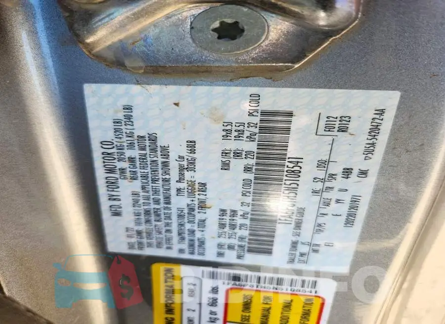 1FA6P8TH5N5108541 Photo# 13