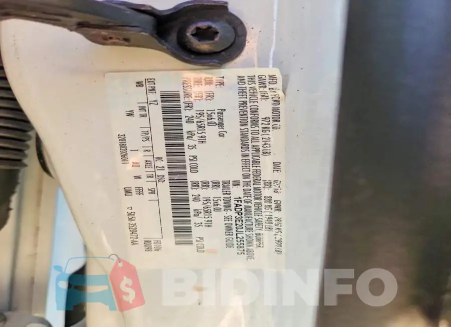 1FADP3E20JL255875 Photo# 12