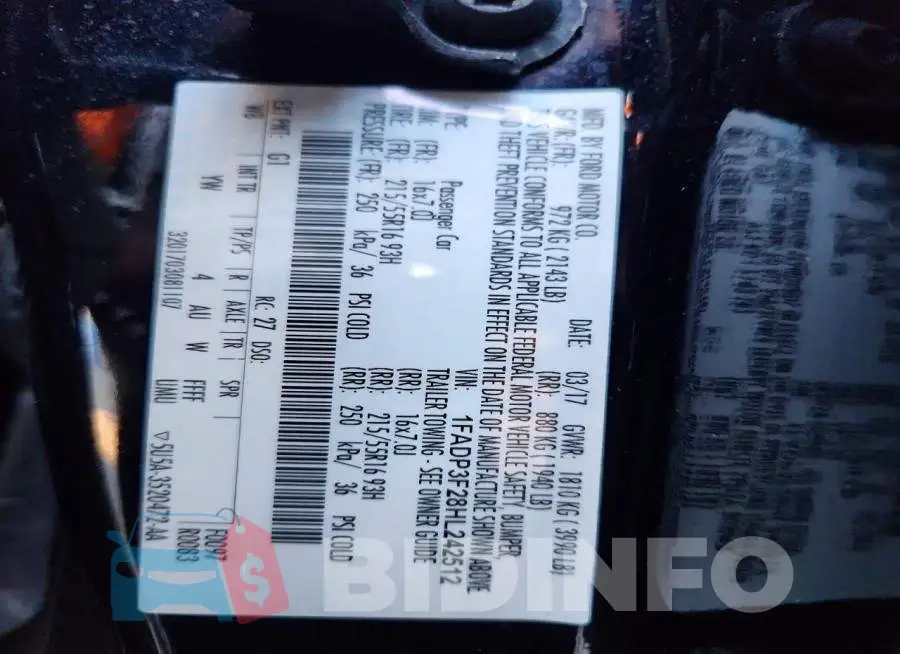 1FADP3F28HL242512 Photo# 12