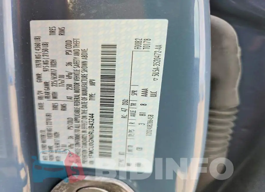 1FMCU0GN0RUB43244 Photo# 13