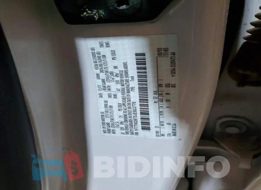 1FT7W2BT5JEB22776 Photo# 12