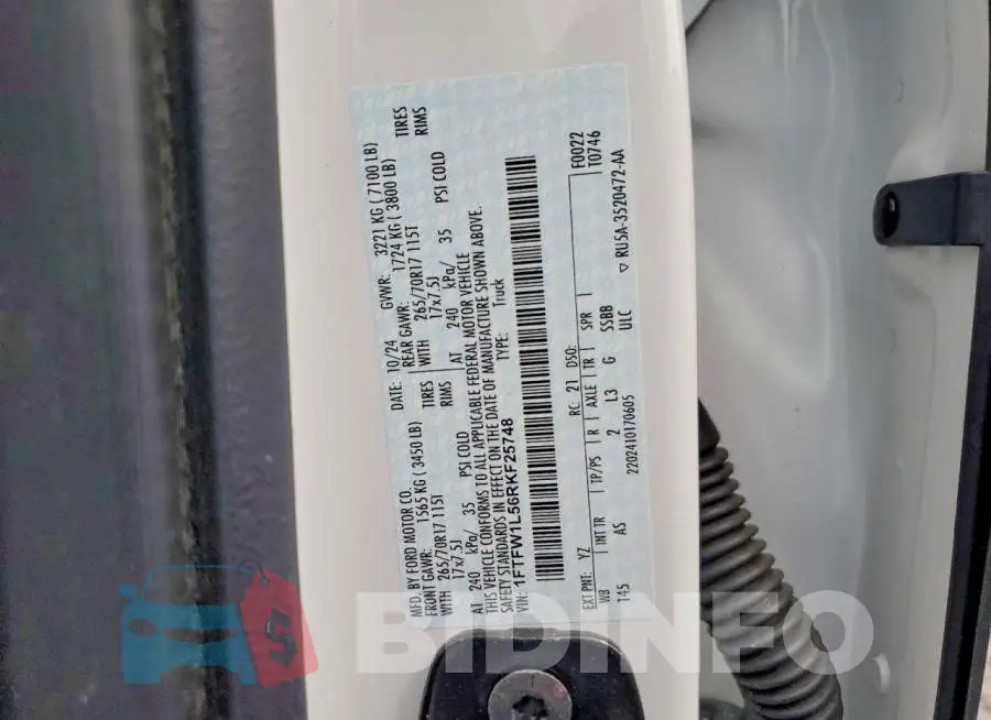 1FTFW1L56RKF25748 Photo# 12