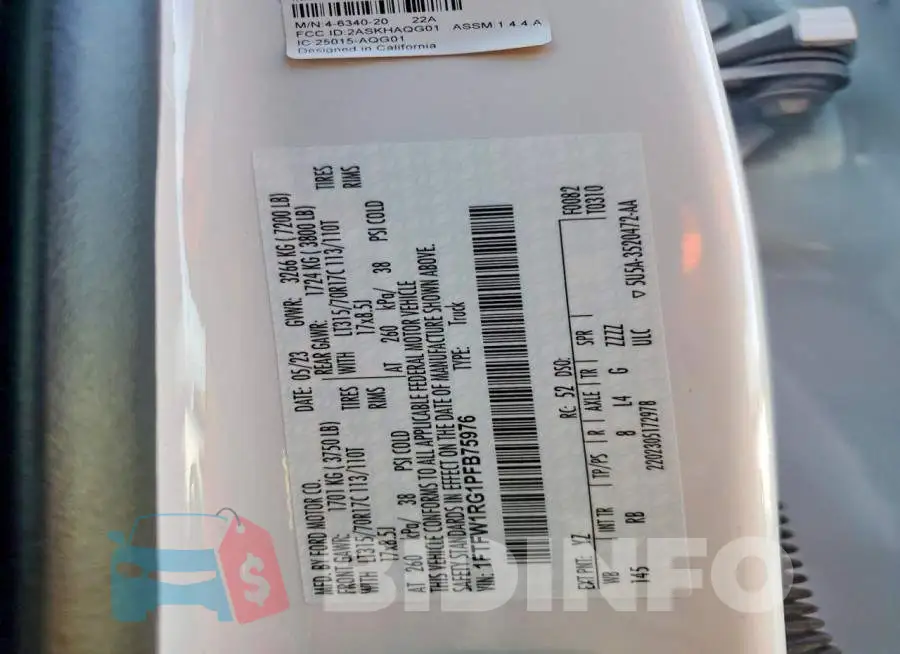 1FTFW1RG1PFB75976 Photo# 13