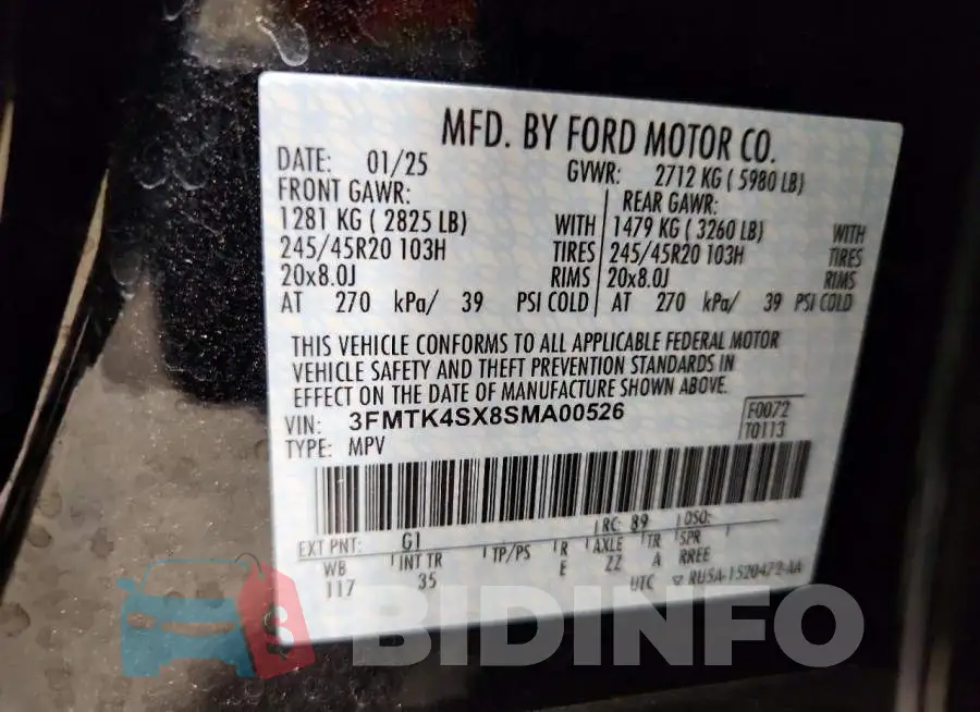 3FMTK4SX8SMA00526 Photo# 13