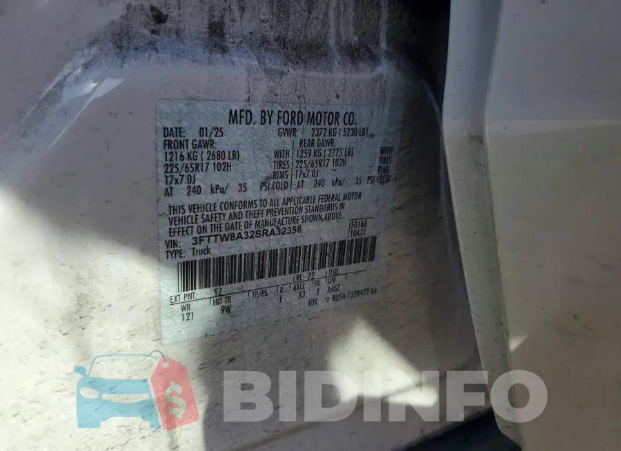 3FTTW8A32SRA32356 Photo# 12