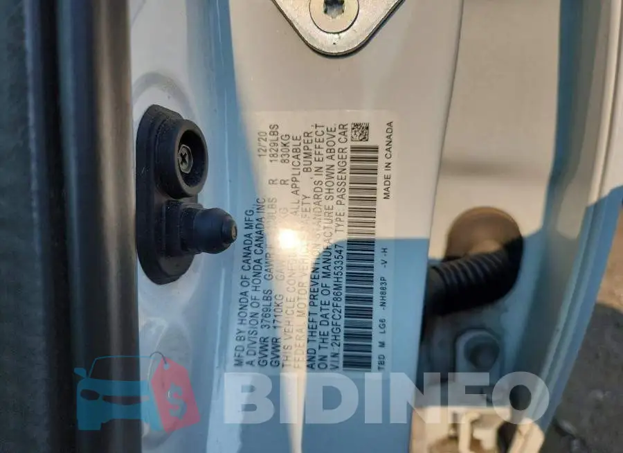 2HGFC2F86MH533547 Photo# 12