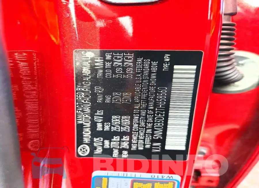 5NMJB3DE2TH658560 Photo# 13