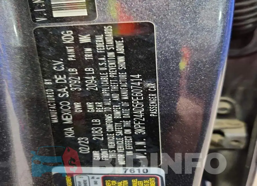 3KPF24AD5PE607414 Photo# 12