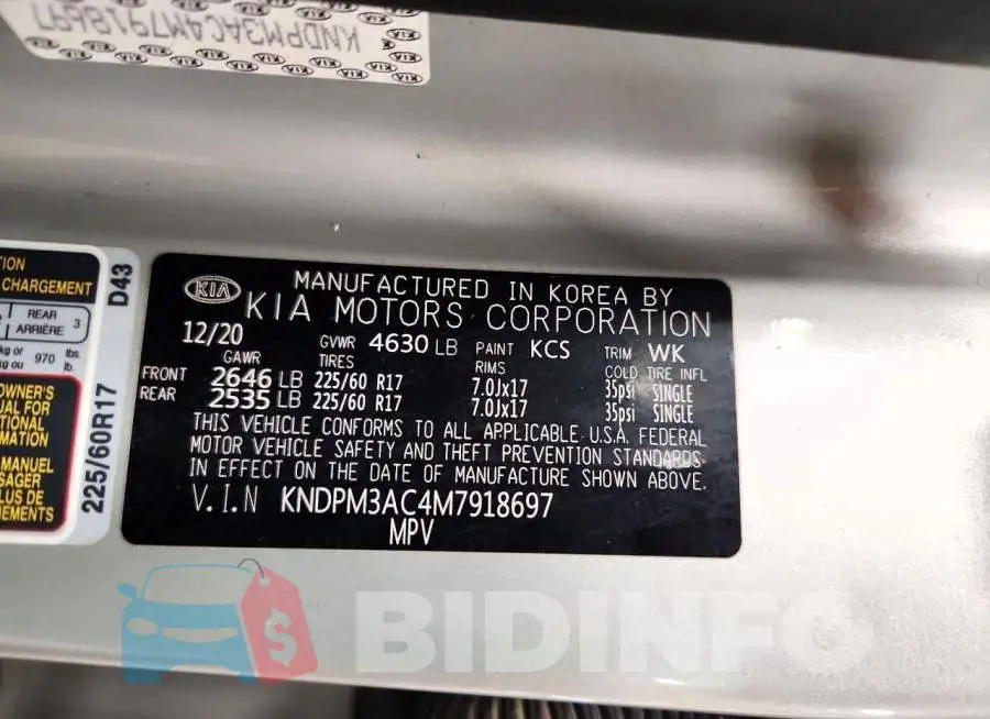 KNDPM3AC4M7918697 Photo# 13