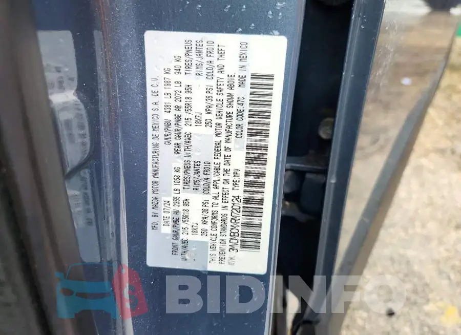 3MVDMBCMXRM720124 Photo# 14