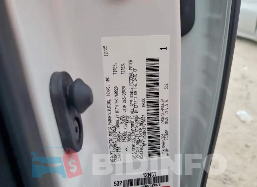 5TFJA5DBXTX378073 Photo# 13