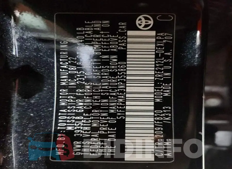 5YFEPMAE3NP355860 Photo# 13