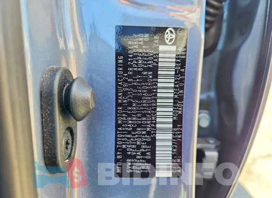 5YFP4MCE1RP214838 Photo# 12