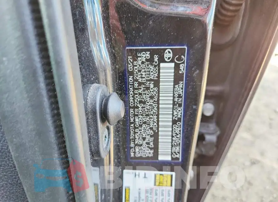 JTDKAMFU5M3146258 Photo# 12