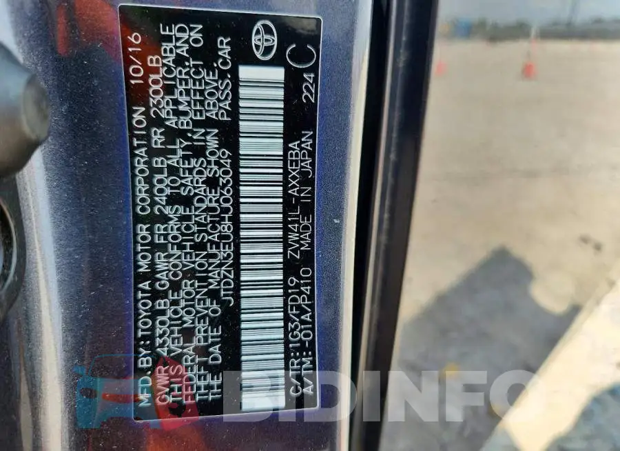 JTDZN3EU8HJ063049 Photo# 12