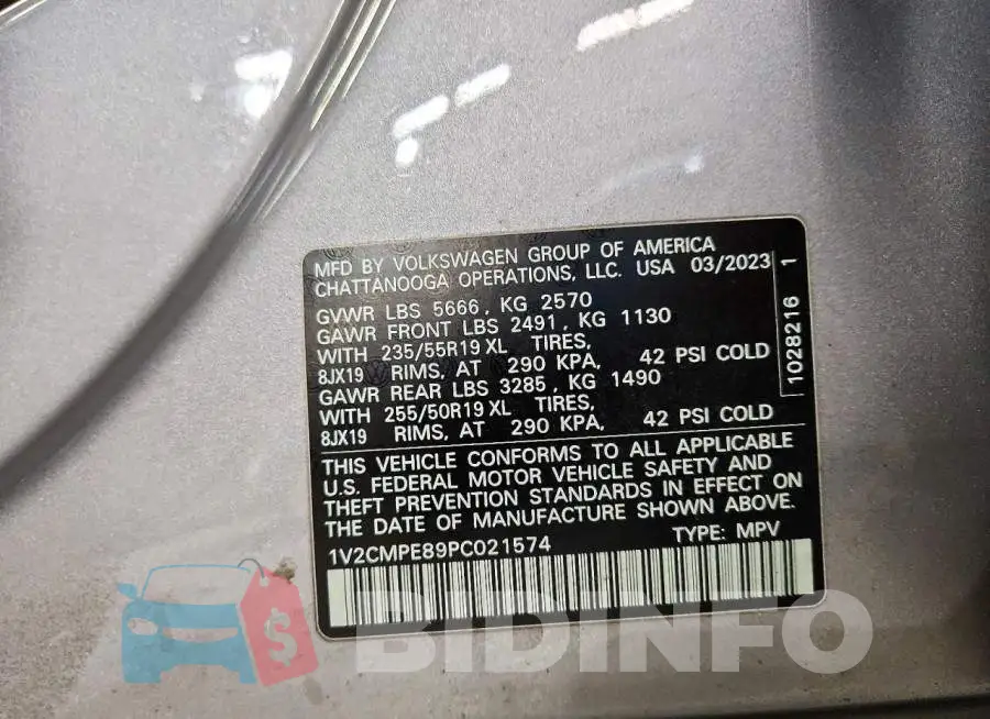 1V2CMPE89PC021574 Photo# 13