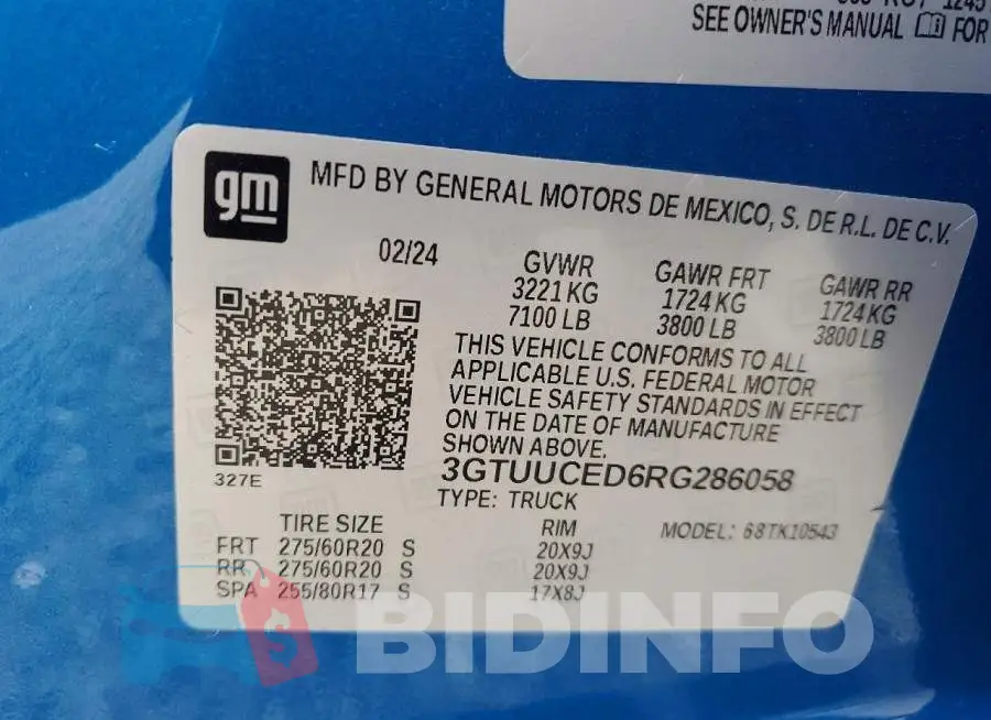 3GTUUCED6RG286058 Photo# 12