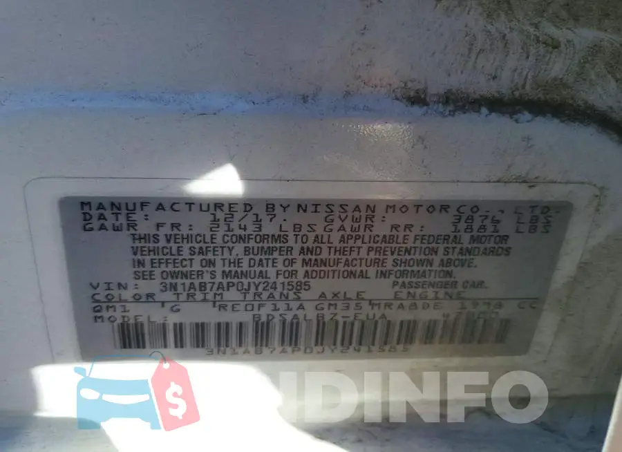 3N1AB7AP0JY241585 Photo# 12