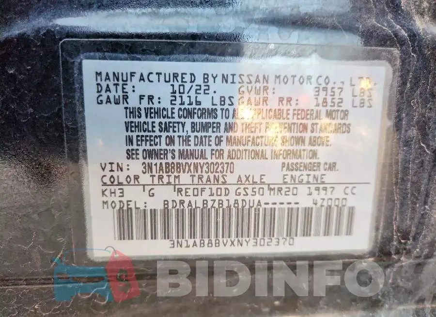 3N1AB8BVXNY302370 Photo# 13