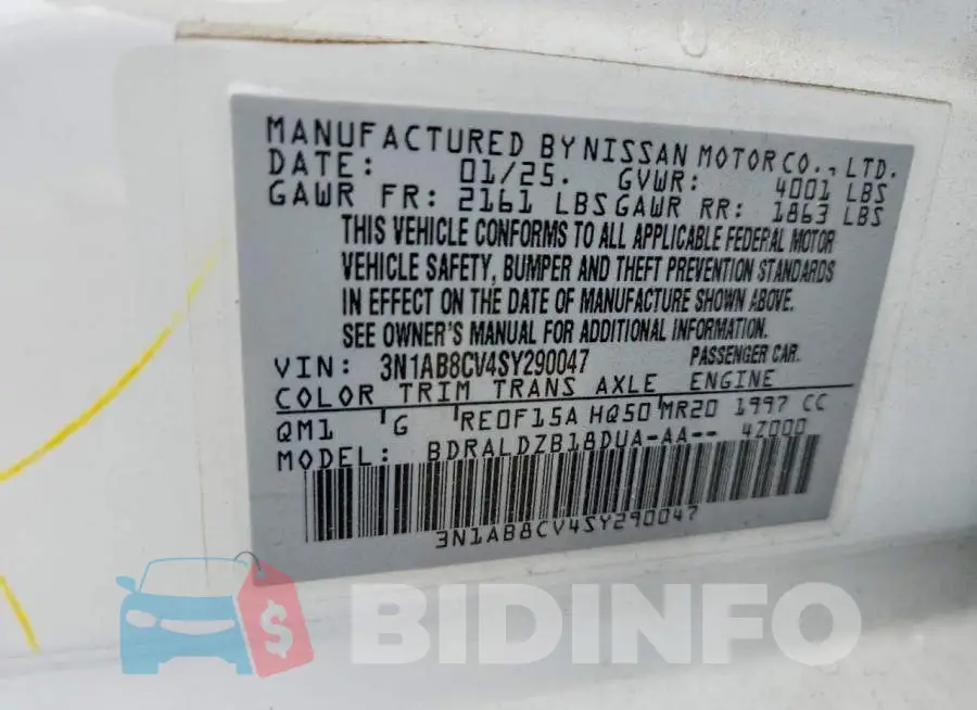 3N1AB8CV4SY290047 Photo# 12