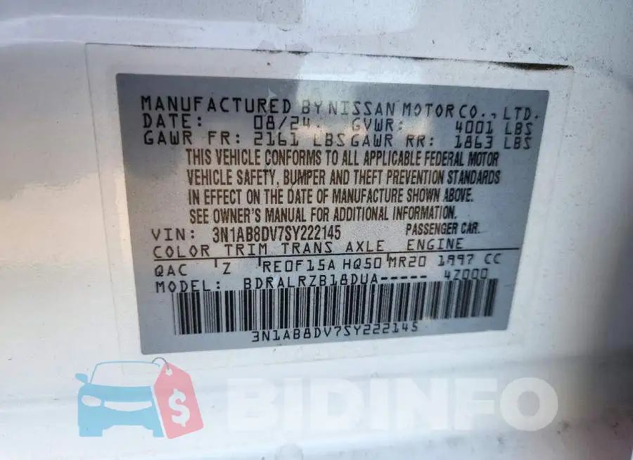 3N1AB8DV7SY222145 Photo# 12