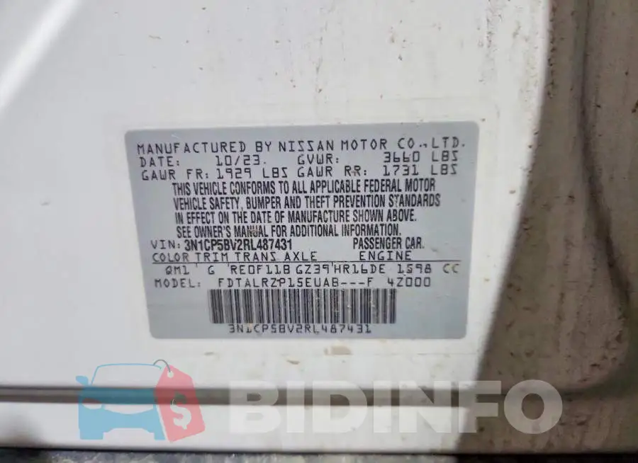 3N1CP5BV2RL487431 Photo# 13