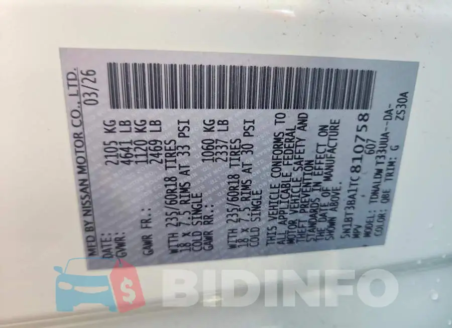 5N1BT3BA1TC810758 Photo# 14