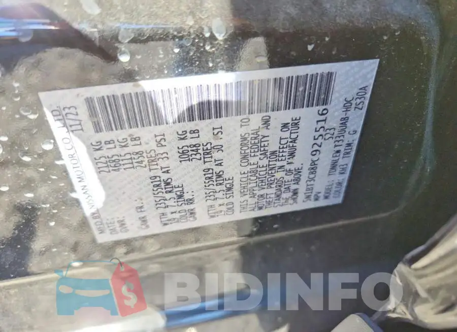 5N1BT3CB8PC925516 Photo# 13